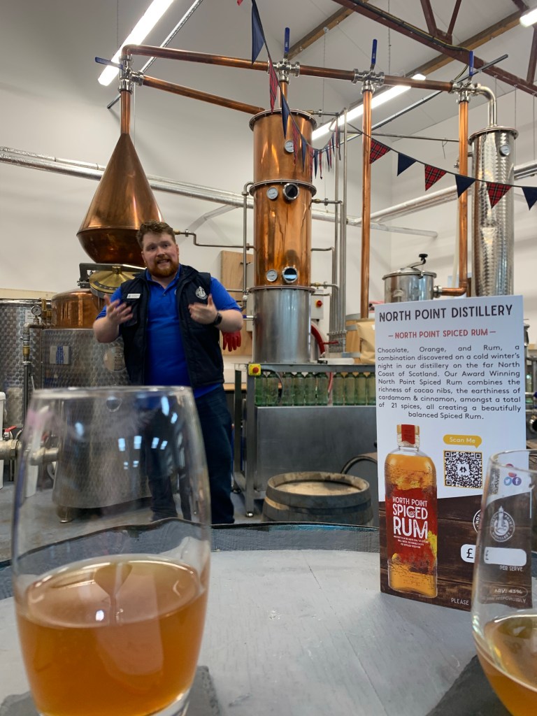 Alex talking theough Spiced Rum